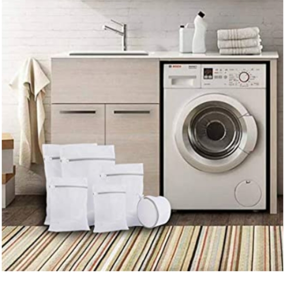 Big Set 6 Bags New Lingerie Laundry Mesh Zipper Wash Dry Delicates Bras Panties - Picture 5 of 5